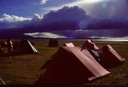 sunset, Lake Manosarovar, Tibet