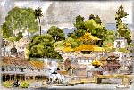 the Hindu temple complex of Pashupatinath by Desmond Doig, longtime Nepal resident (63K)
