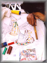 Embroidery work: Bukhara