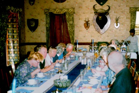 Dungapur palace dining room